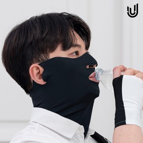 유투스포츠 ML1 롱넥 익스트림 마스크 자외선차단 골프 자전거 스포츠 등산 낚시 산책, 블랙, 1개