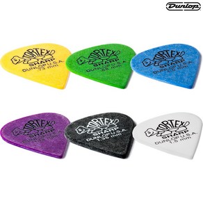 던롭 톨텍스 피크 샤프 TORTEX SHARP PICK 0.73mm 0.88mm 1.0mm 1.14mm 1.35mm 1.50mm, 1개