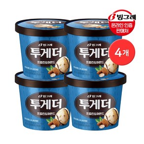 빙그레 투게더 프럴린&아몬드, 투게더 프럴린&아몬드 4개, 4개, 710ml