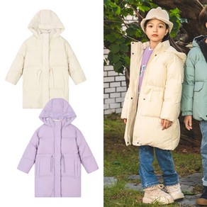 오후 중계점 *23FW 소량재입고 50%할인* 여아 롱 다운 (2Color) 롱기장으로 따뜻 공용 덕다운 솜털80% 깃털20% 포근한 프리미엄 방한 아이템 8~13세