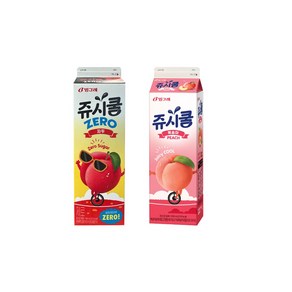 빙그레 쥬시쿨 930ml 자두제로2개+복숭아2개/냉장무배, 4개