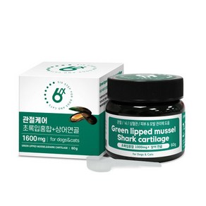 식스스텝 초록입홍합+상어연골 60g 관절/심혈관/피모, 1개