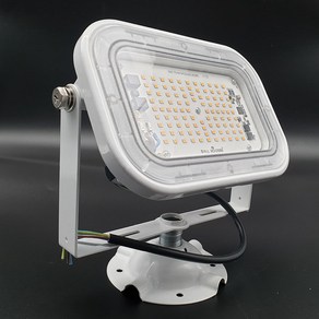 60W 220V 3000K 전구색 선박용 작업용 LED 투광등 외부 투광기