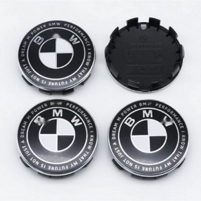 BMW 휠캡 68mm 56mm 고퀄리티 4개세트 E/F바디 G바디 호환, 블랙B, 1세트