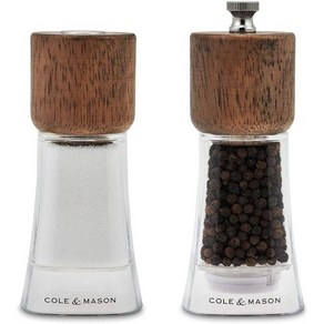 콜앤메이슨 Cole Mason Macclesfield 후추 분쇄기 및 소금 쉐이커 세트 14cm 투명, 1개