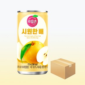 과일촌 시원한 배 175ml X 30캔 (1박스)/해태 배음료, 30개