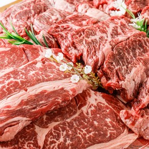 [해썹공장]푸짐한 소고기 특수부위 모둠한판600g 등심 안창살 우삼겹, 1개, 600g