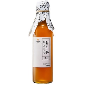 대현상회 저온압착 국산참기름 180ml 1개