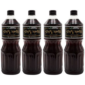 안현필 현미흑초 1.8L 100% 천연발효식초 현미식초, 4개