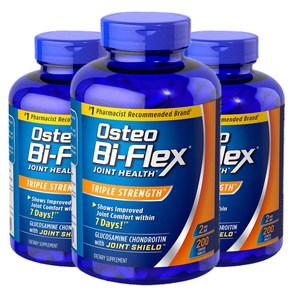 오스테오 바이플렉스 200정 Osteo Bi-Flex Tiple Stength 200 Tablets[미국코스코제품직배송], 3병 X 200정, 3개