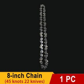 전기톱 전동톱 충전 목재 절단용 체인 무선 바 미니 로깅 액세서리 8 인치, 3) 1pcs 8-inch Chain, 1개