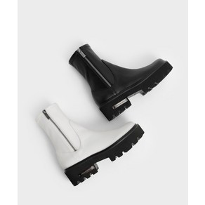 CHARLES KEITH 사이드 Zip 앵클 부츠 Side Ankle Boots 블랙