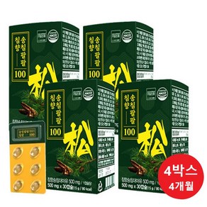 [예현마케팅]송침유 송침팔팔 침향 100 솔잎증류농축액 고농축 적송유 송침유, 120개, 1정