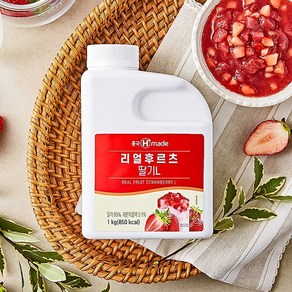 [업체발송] 흥국 리얼베이스 후르츠딸기 1kg 3개세트, 단품, 동일상품 1개 증정, 3개