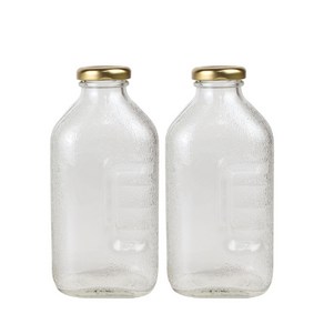 미르코리아 유리 주스병 골드캡, 500ml, 20개