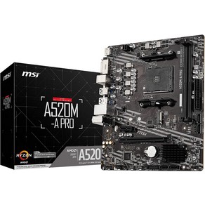 MSI A520M-A PRO 마더 보드 MicoATX [A520 칩셋 탑재] MB5136