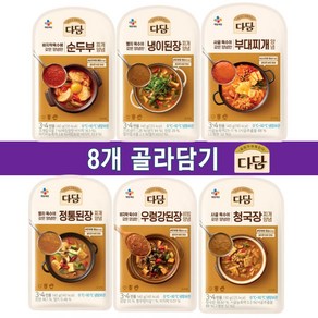 CJ 다담 순두부찌개 양념 소스 140g 부대찌개 냉이된장 정통된장 우렁강된장 청국장 (총)