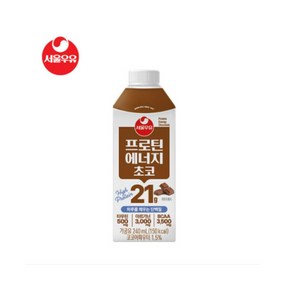 서울우유 프로틴 에너지 초코, 12개, 240ml