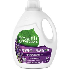 Seventh Geneation 액체 세탁 세제 프레시 향 라벤더 100 Fl Oz, 1개, 2.95L