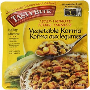 Tasty Bite Vegetable Koma Entee 10 Oz PACK OF 6 맛있는 한입 야채 코르마 앙트레 10온스 6개 팩, 283g