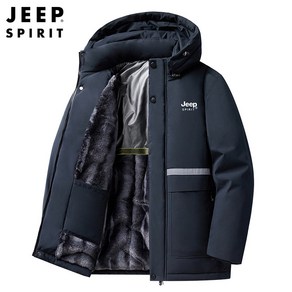 JEEP SPIRIT 지프 스피릿 남성용 가을 겨울 기모안감 점퍼 따뜻한 솜옷 재킷 0768+양말