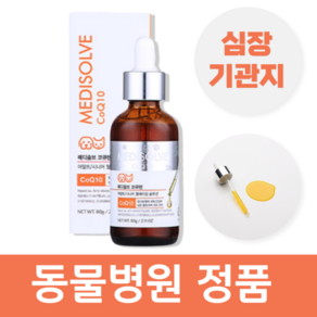 강아지 기관지 협착증 영양제 기침 약 켁켁거림 보조제 호흡기 메디솔브 코큐텐 60g, 1개, 면역/항산화