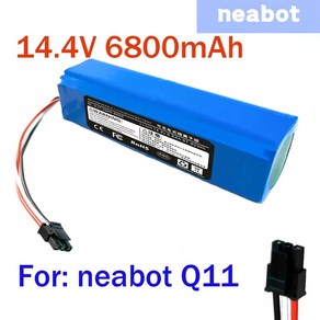 수공구 오리지널 충전식 리튬 이온 배터리 Neabot 로봇 진공 청소기 Q11 용 14.4V 6800mAh