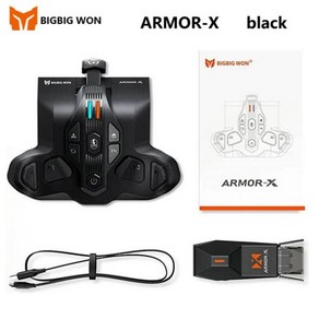 빅빅 원 ARMOR-X 프로 무선 게임 컨트롤러 Xbox 시리즈 x/s 스위치 PC ps4 게임패드 후면 단추 패들 어, 1개, 01 ARMOR-X Black