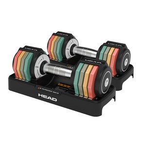 헤드 레인보우 무게조절 덤벨 HEAD DUMBBELL 1~5KG 2개 1세트, 1kg, 1개