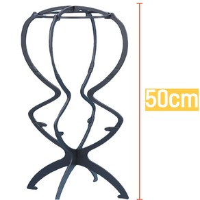 긴머리 가발 거치대 블랙 50cm, 1개