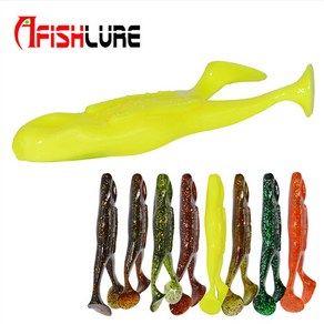 AFISHLURE 소프트 가물치 프로그 웜 베이트