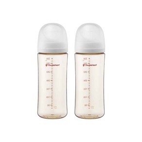 [더블하트] 모유실감 3세대 PPSU 제뉴인화이트 330ml 트윈팩, 2개
