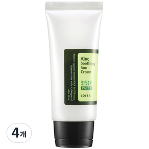 코스알엑스 알로에 수딩 선 크림 SPF50+ PA+++, 50ml, 4개