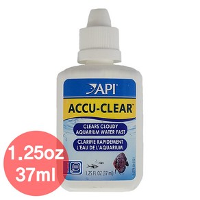 에이피아이 API 아큐클리어 37ml 1.25oz 빠른백탁제거 녹조현상 제거 수질개선제 미국 정품, 1개