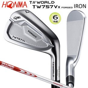 혼마 골프 투어 월드 22 TW757 VX FORGED 아이언 6개세트(#5~P) N.S.PRO MODUS3 TOUR 105 스틸 샤프트, 세금미포함, #5-P/S, N.S.PRO MODUS3 TOUR 105 S