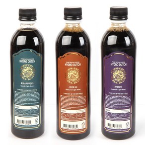 하이드로 더치커피 콜드브루 원액 우간다+시다모+과테말라 (500ml x 3병) 세트, 1개입, 1개, 500ml