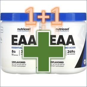 [1+1] 뉴트리코스트 EAA BCAA 함유 필수 아미노산 249g 무맛 / 해외직구 미국정품