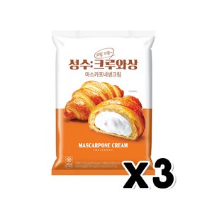 성수크루와상 마스카포네생크림 베이커리빵 110g x 3개