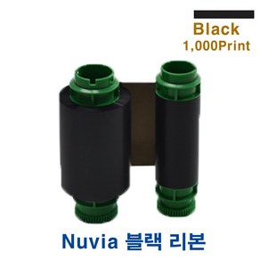 Nuvia Black _ POiNTMAN Redgold TP시리즈 카드 프린터 블랙 리본 카트리지, 1개