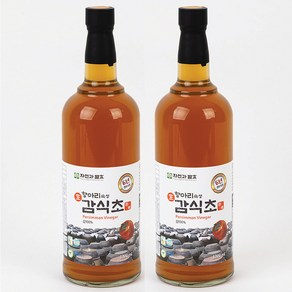 자연과발효 6년숙성 자연발효 감식초 1리터 항아리숙성 유리병, 2개, 1L