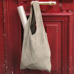 보르 Vegan Leathe Maket Bag_Beige