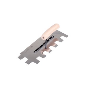 공구하자 타일 압착 고대 톱니 흙손, 길이 300 x홈깊이 27mm, 1개