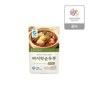 청정원 요리한수 바지락순두부찌개양념, 150g, 16개