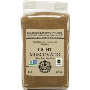 1 Pound (Pack of 1) India Tee Light Muscovado Suga 1 lb. 1파운드(1팩) 인도나무 라이트 머스코바도 설탕 1lb., 1개, 453.59g