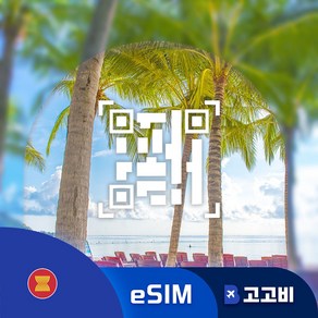 [eSIM] 동남아 3개국 태국 싱가폴 말레이시아 이심 데이터 무제한 QR코드 발송, 1개, 매일1GB, 30일