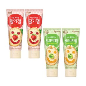 복음자리 바로 짜먹는 딸기잼 2개 +사과버터잼 2개 (400g), 1개