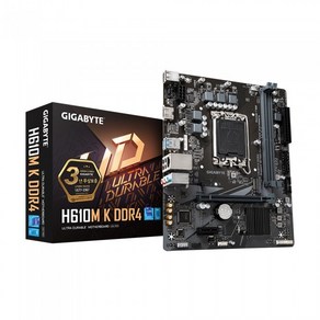 GIGABYTE 정품 기가바이트 H610M K DDR4 M-ATX 제이씨현 인텔 메인보드