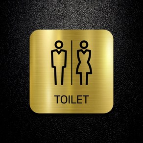 세경케이알 화장실표지판 남자화장실 아크릴금속간판 Toilet 여자화장실 공용화장실 표찰 표시판 안내판 간판 문패 팻말 명판