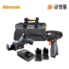 아임삭 AO414CMII 3G 충전콤보세트 14.4V 2.0AH 2팩 임팩+컷소세트, 1개