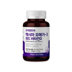 (아울렛/유통기한 25.04.07) 맥시마 오메가3 위드 비타민D 1302mg x 90캡슐, 90정, 1개